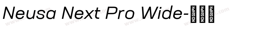 Neusa Next Pro Wide字体转换